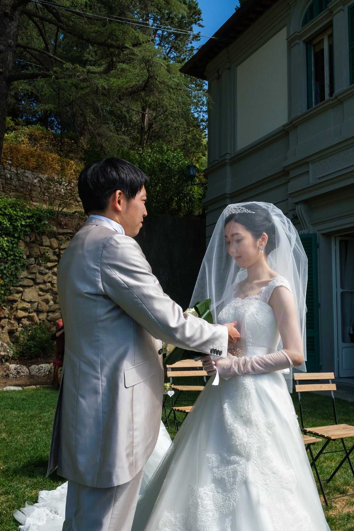 イタリア ヴィラ・エミリア ガーデンウェディング 1499218 8月22日 11:30式