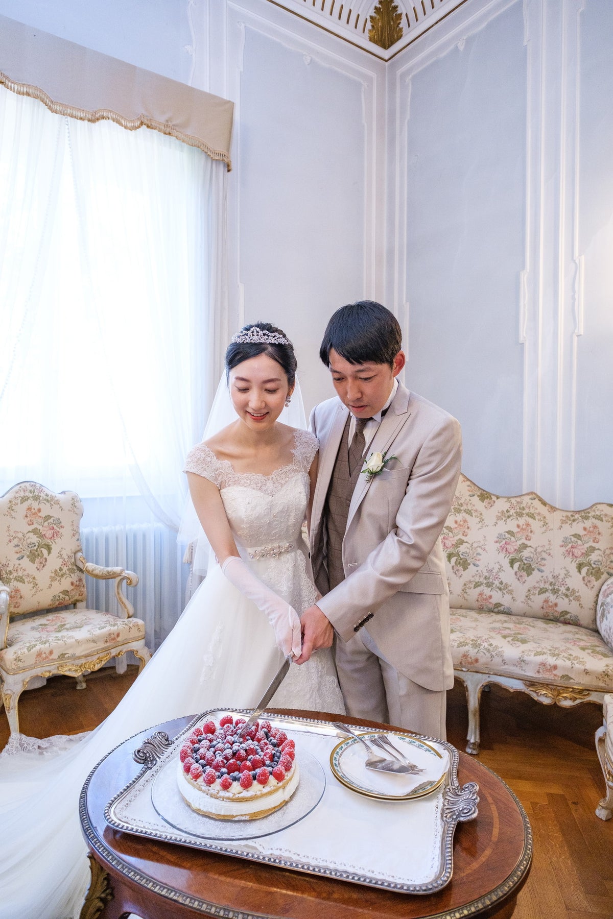 イタリア ヴィラ・エミリア ガーデンウェディング 1499218 8月22日 11:30式