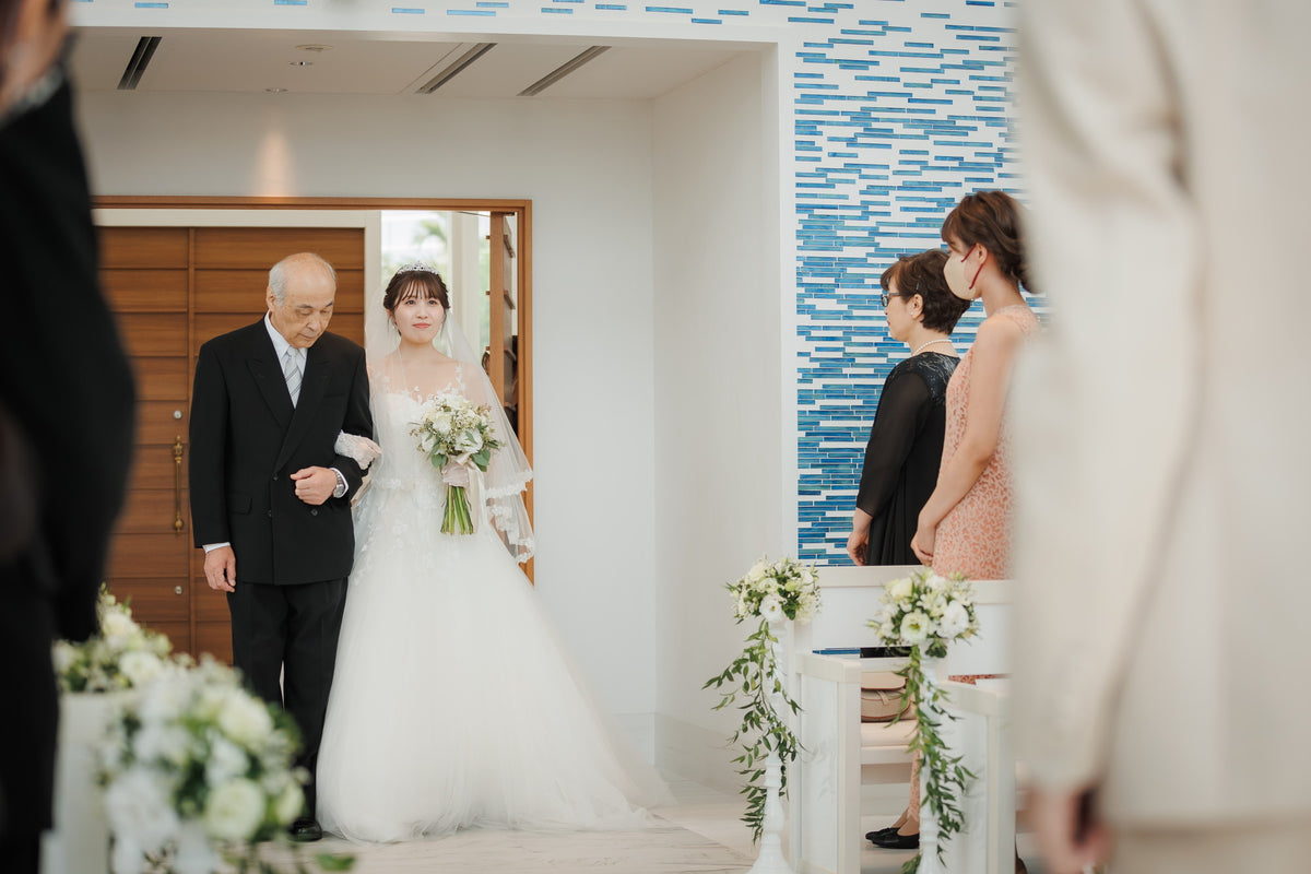 沖縄 シギラミラージュベイサイドチャペル リアルウェディング1482068 9月18日 11:00式