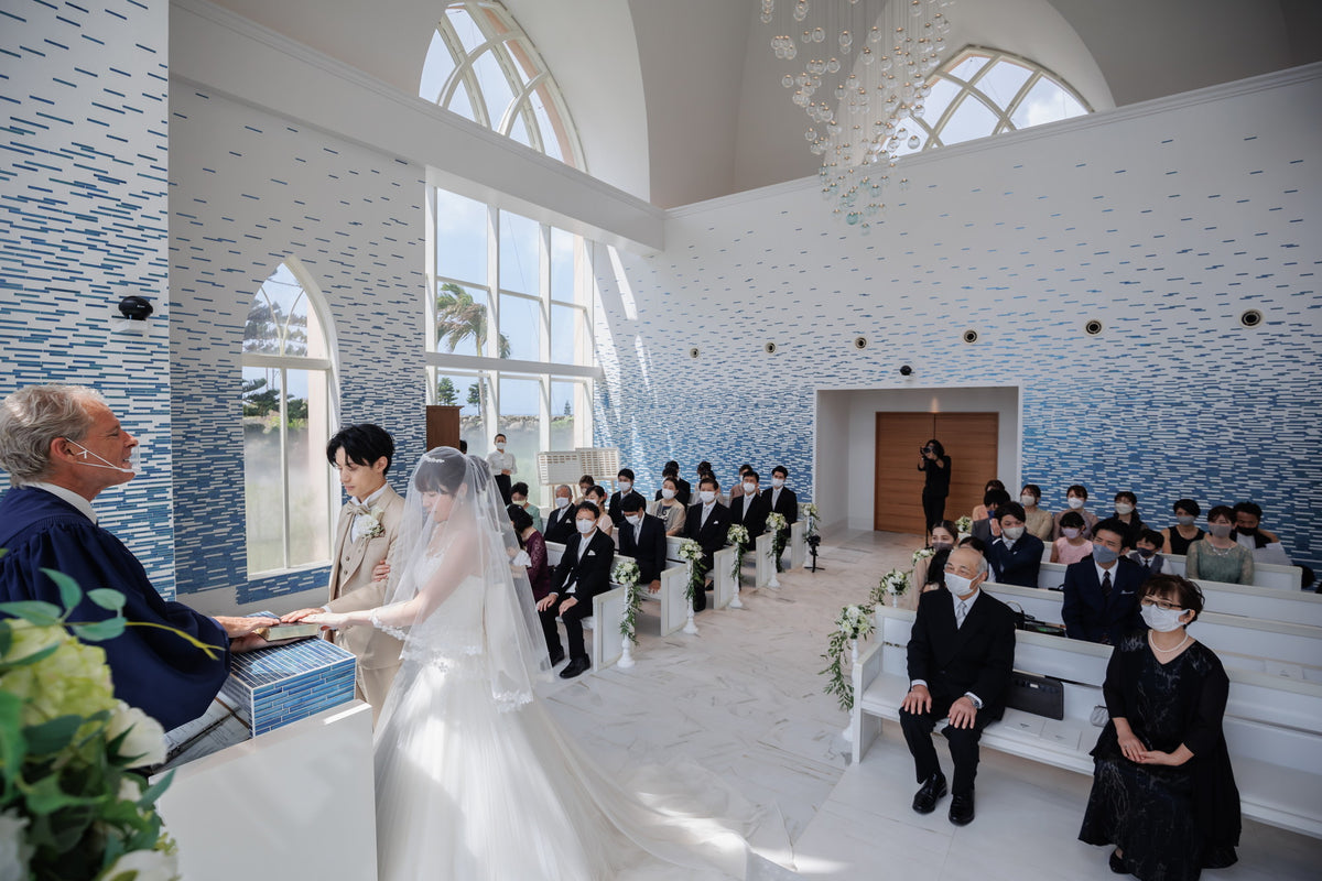 沖縄 シギラミラージュベイサイドチャペル リアルウェディング1482068 9月18日 11:00式