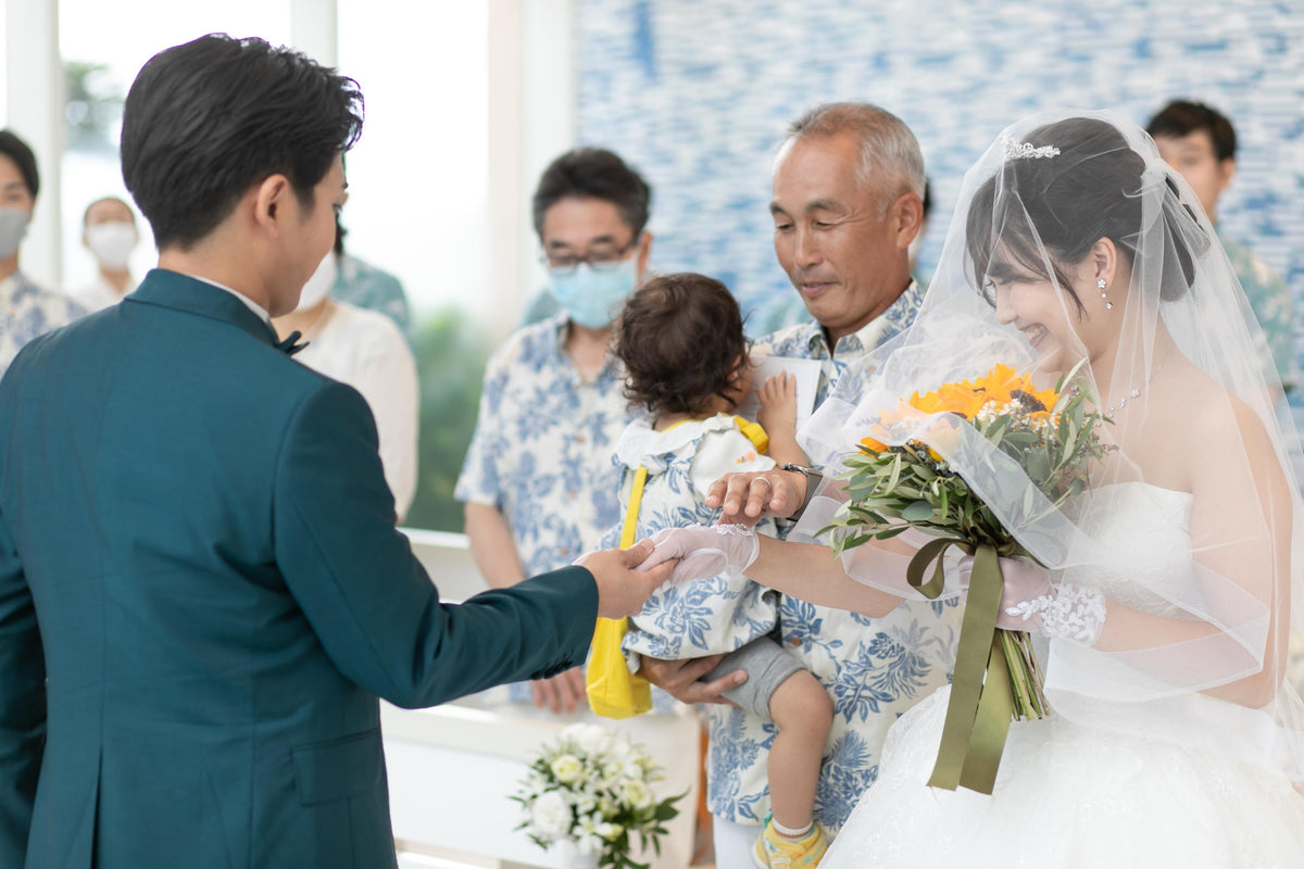 沖縄 シギラミラージュベイサイドチャペル リアルウェディング1486104 8月12日 13:00式