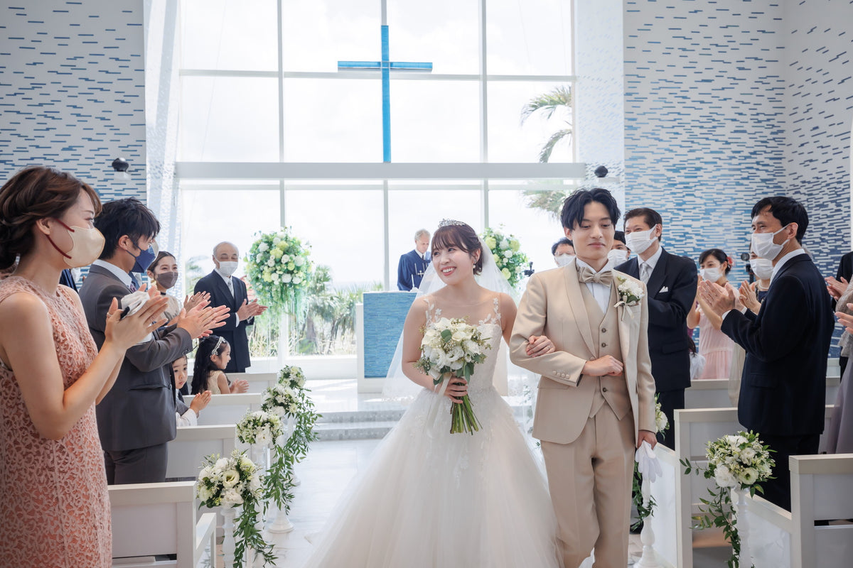 沖縄 シギラミラージュベイサイドチャペル リアルウェディング1482068 9月18日 11:00式