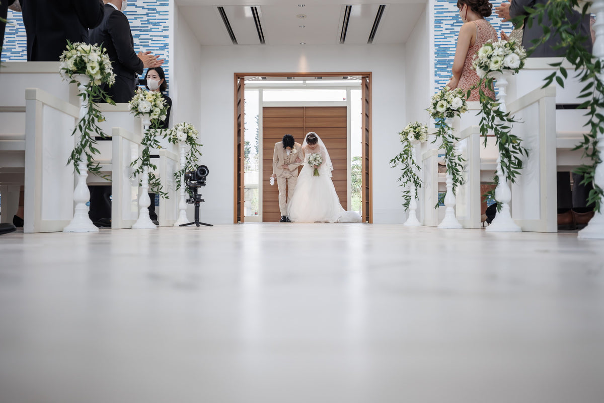 沖縄 シギラミラージュベイサイドチャペル リアルウェディング1482068 9月18日 11:00式