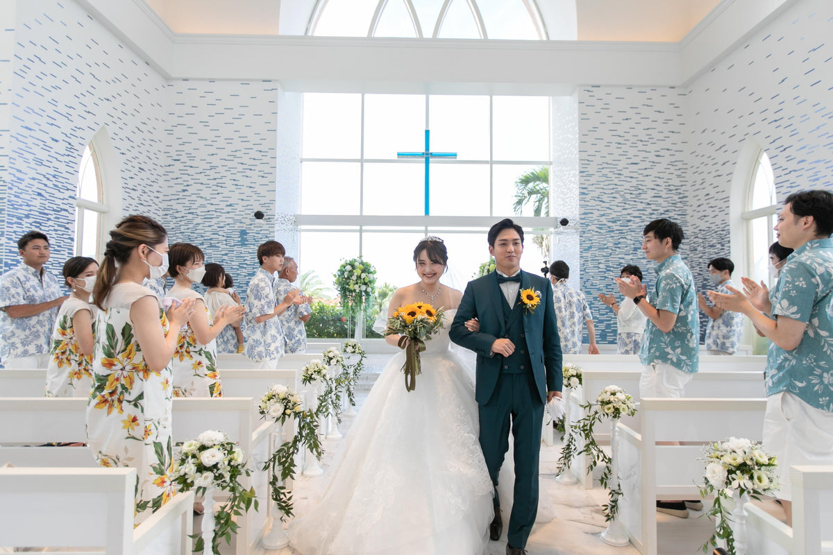 沖縄 シギラミラージュベイサイドチャペル リアルウェディング1486104 8月12日 13:00式