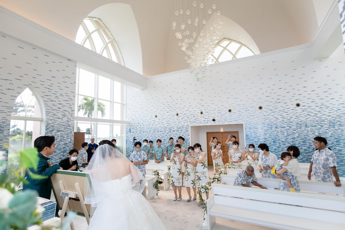 沖縄 シギラミラージュベイサイドチャペル リアルウェディング1486104 8月12日 13:00式
