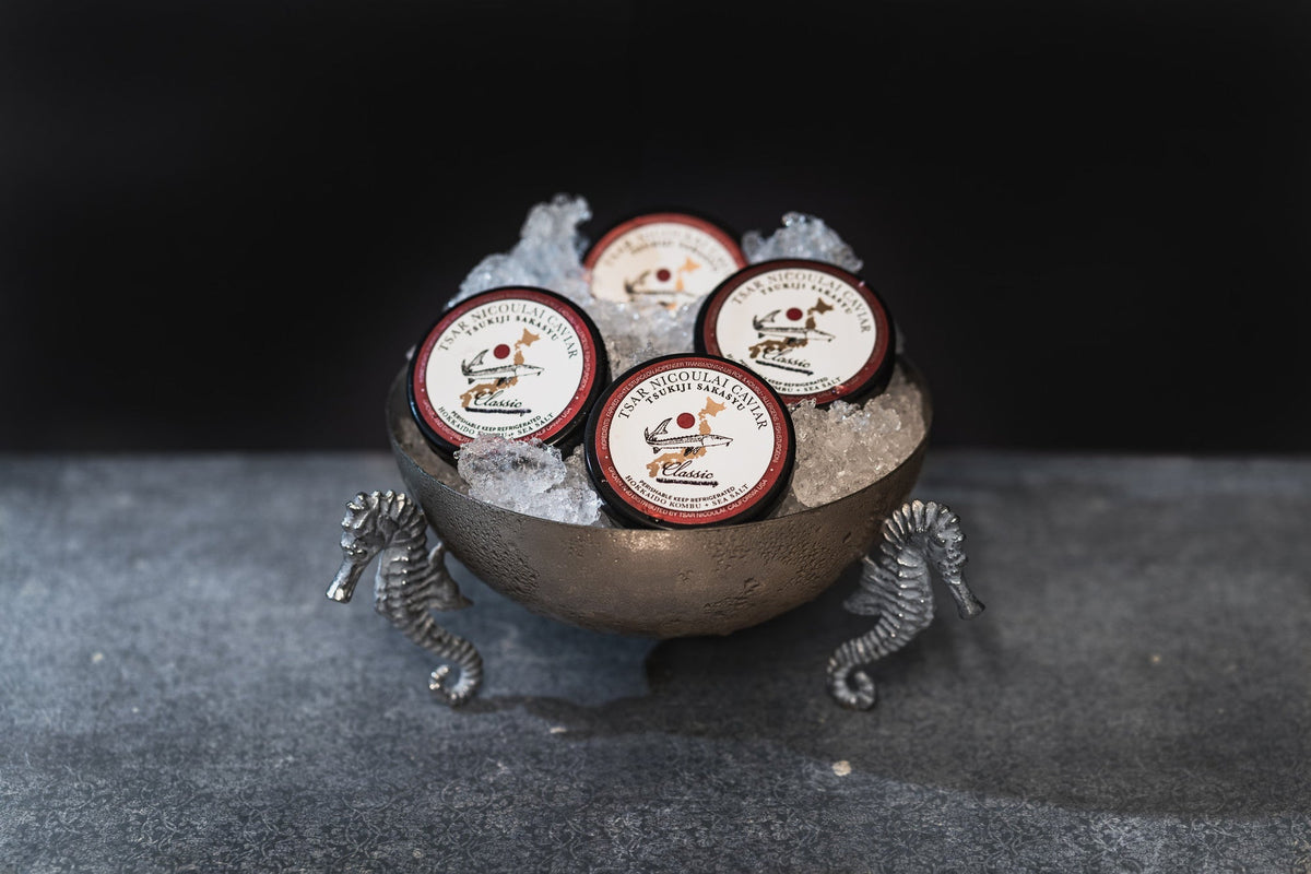 『Mugen-無限-』世界中から最高品質を取り寄せる食材へのこだわり 中でもメニューでふんだんに使われる「キャビア」は格別 (一例のため時期によってはメニュー変更の可能性あり)