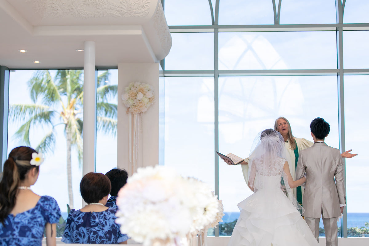 ハワイ コオリナ・チャペル・プレイス・オブ・ジョイ リアルウェディング 1458795 7月9日 9:00式