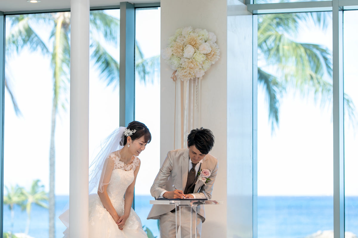 ハワイ コオリナ・チャペル・プレイス・オブ・ジョイ リアルウェディング 1458795 7月9日 9:00式