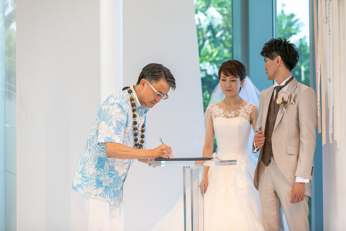 ハワイ コオリナ・チャペル・プレイス・オブ・ジョイ リアルウェディング 1458795 7月9日 9:00式