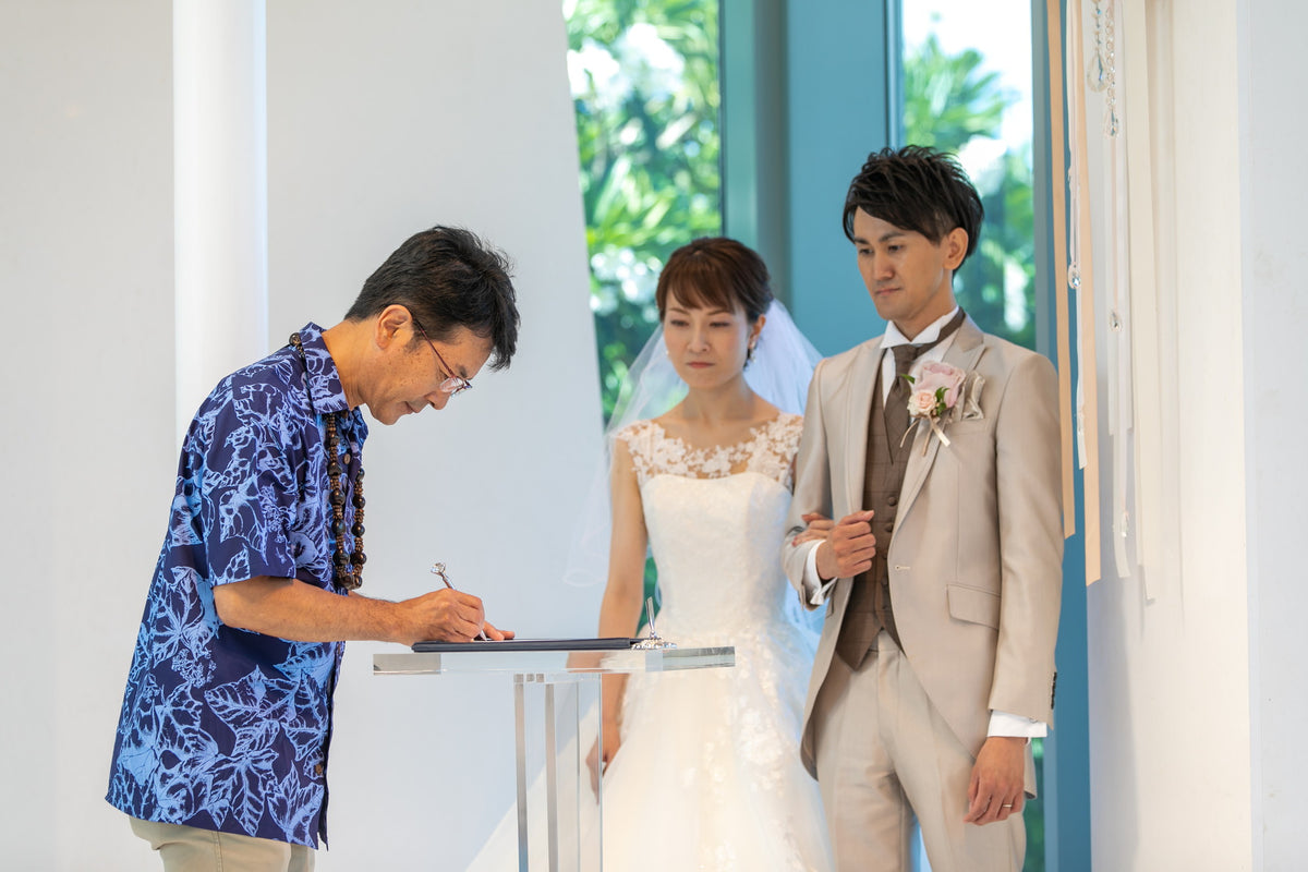 ハワイ コオリナ・チャペル・プレイス・オブ・ジョイ リアルウェディング 1458795 7月9日 9:00式