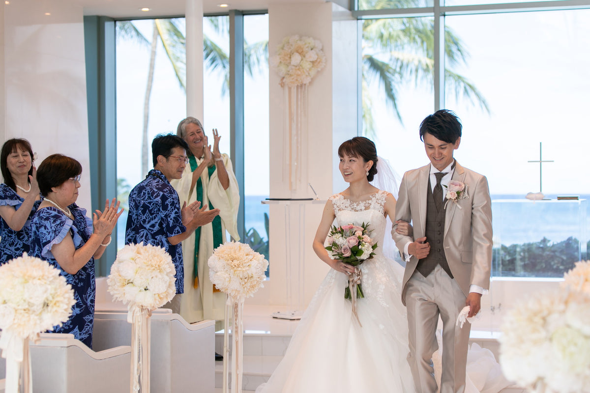 ハワイ コオリナ・チャペル・プレイス・オブ・ジョイ リアルウェディング 1458795 7月9日 9:00式