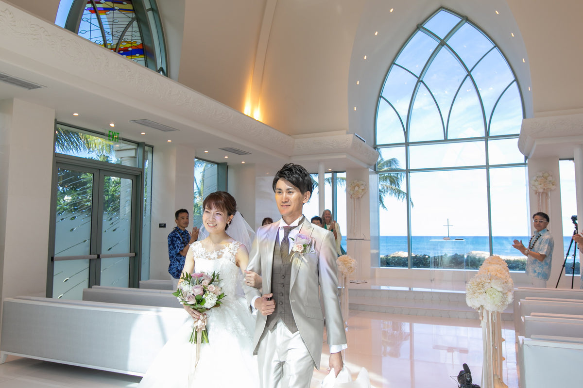 ハワイ コオリナ・チャペル・プレイス・オブ・ジョイ リアルウェディング 1458795 7月9日 9:00式