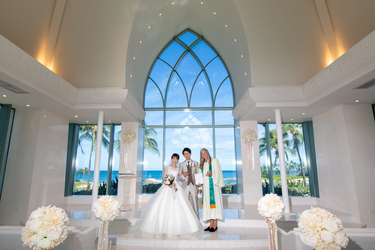 ハワイ コオリナ・チャペル・プレイス・オブ・ジョイ リアルウェディング 1458795 7月9日 9:00式