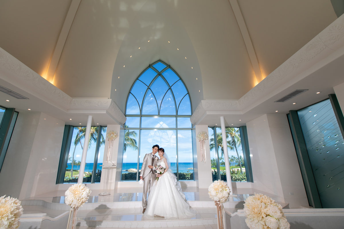 ハワイ コオリナ・チャペル・プレイス・オブ・ジョイ リアルウェディング 1458795 7月9日 9:00式