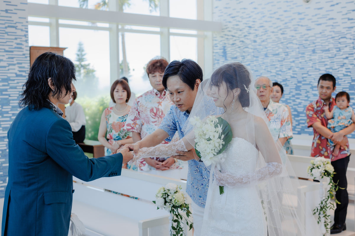 沖縄 シギラミラージュベイサイドチャペル リアルウェディング1486103 6月24日 13:00式