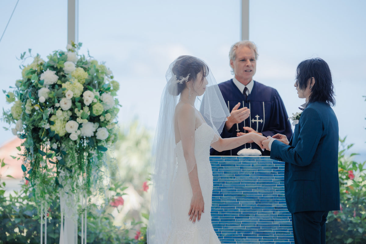 沖縄 シギラミラージュベイサイドチャペル リアルウェディング1486103 6月24日 13:00式