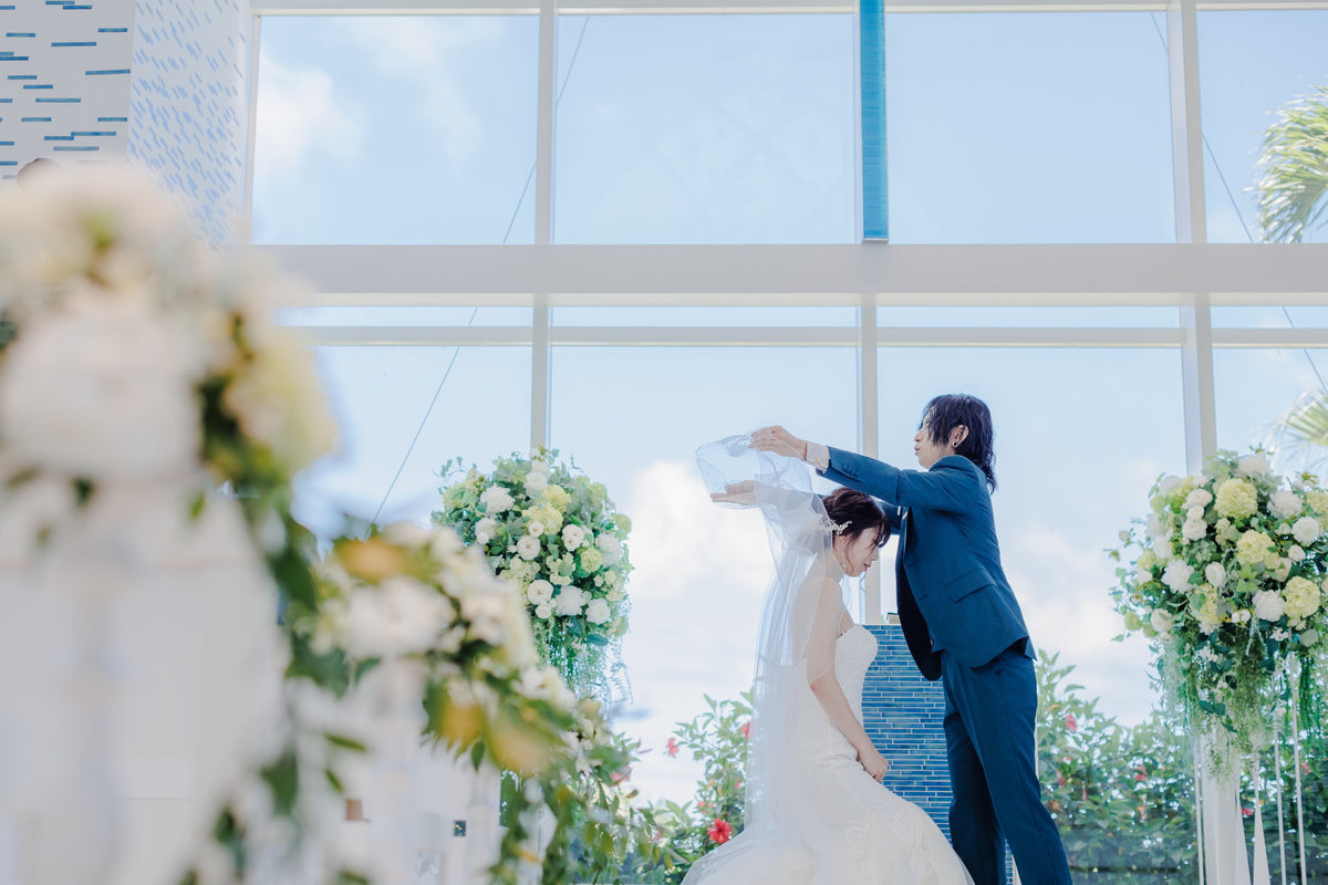 沖縄 シギラミラージュベイサイドチャペル リアルウェディング1486103 6月24日 13:00式