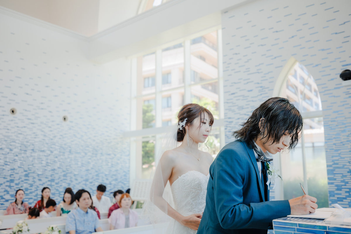 沖縄 シギラミラージュベイサイドチャペル リアルウェディング1486103 6月24日 13:00式