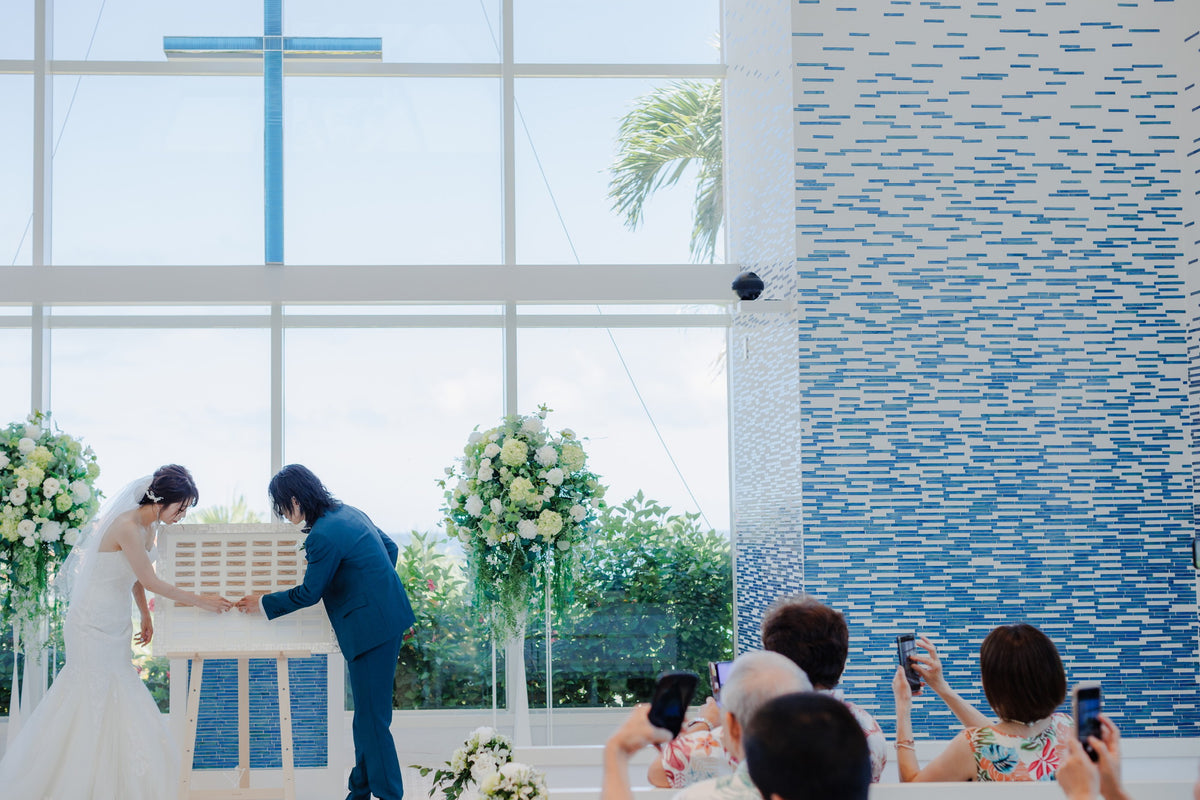 沖縄 シギラミラージュベイサイドチャペル リアルウェディング1486103 6月24日 13:00式