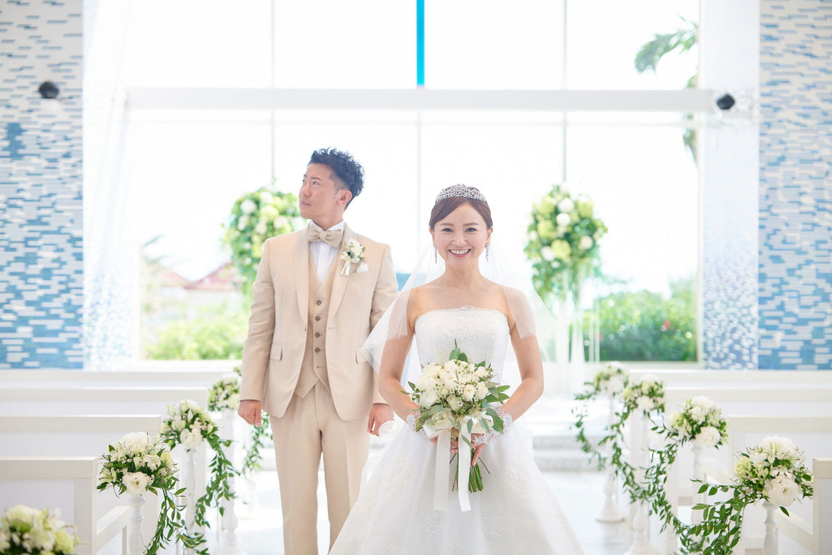 沖縄 シギラミラージュベイサイドチャペル リアルウェディング1467953 9月28日 11:00式