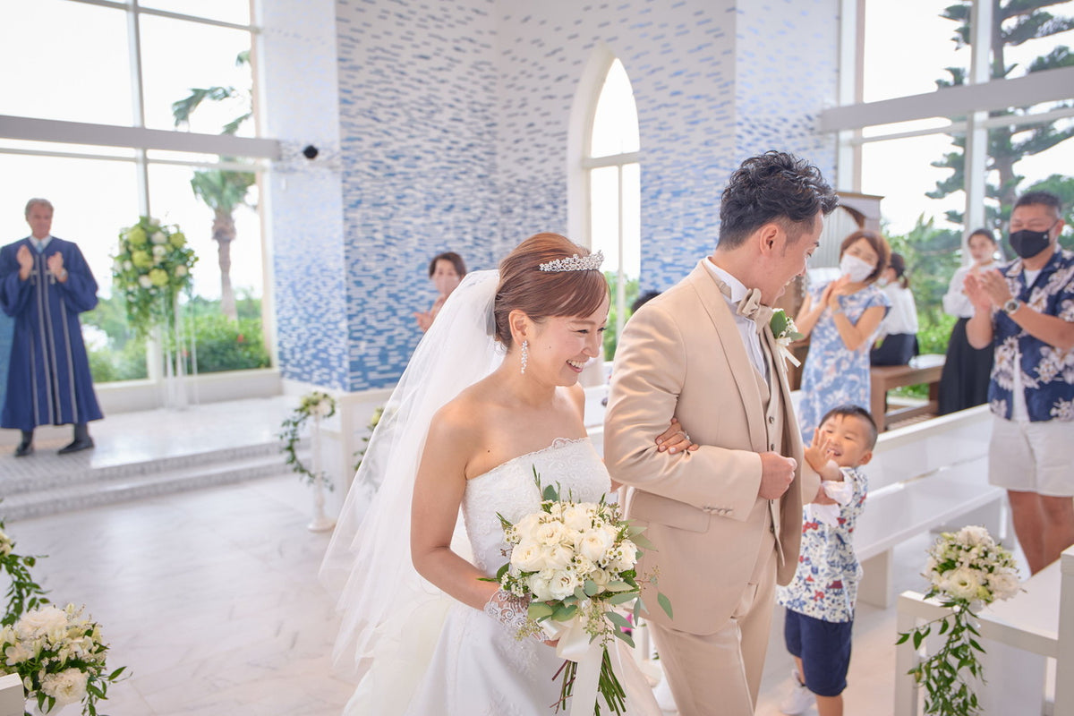 沖縄 シギラミラージュベイサイドチャペル リアルウェディング1467953 9月28日 11:00式