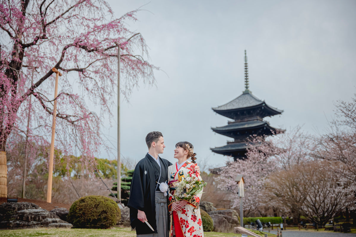 五重塔×桜の京都らしい絶景