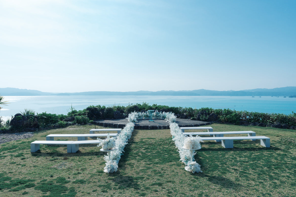 沖縄　古宇利島 空と海の教会 リアルウェディング 1594039　3月28日 9:30式