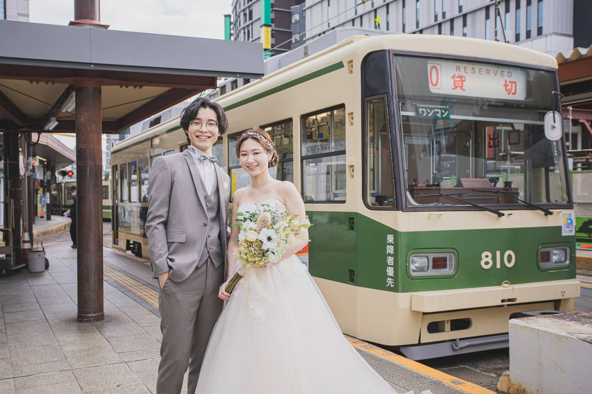 フォトスタジオ　フォトスタジオ 店舗　広島フォトスタジオ　路面電車