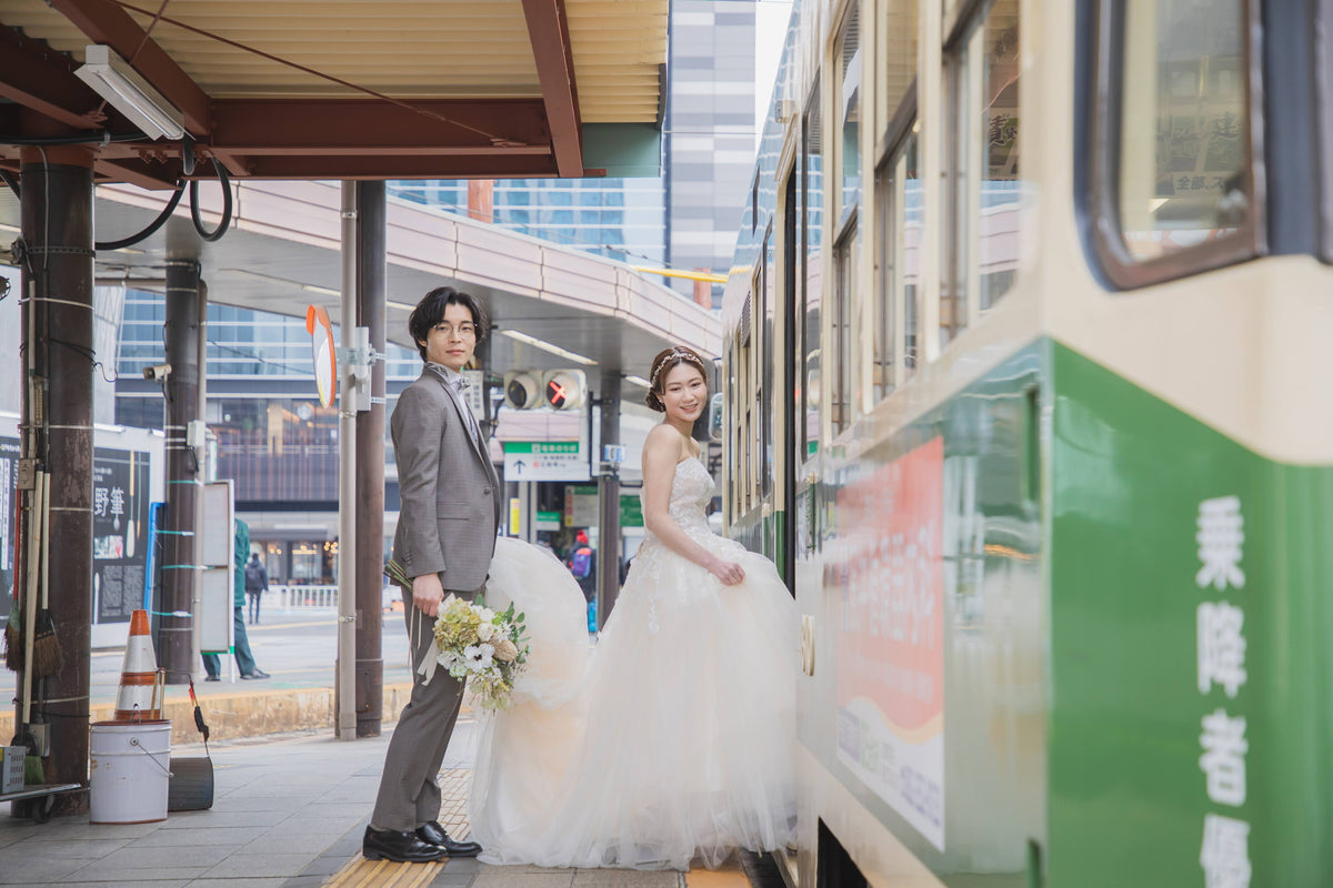 フォトスタジオ　フォトスタジオ 店舗　広島フォトスタジオ　路面電車