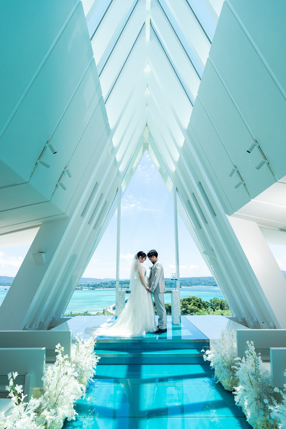 沖縄　古宇利島 空と海の教会 リアルウェディング 1604751　5月26日 12:30式