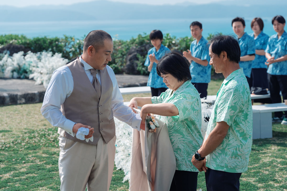 沖縄　古宇利島 空と海の教会 リアルウェディング 1594039　3月28日 9:30式