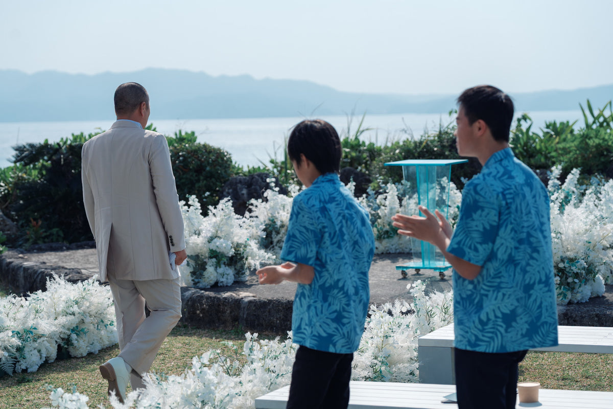 沖縄　古宇利島 空と海の教会 リアルウェディング 1594039　3月28日 9:30式