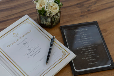 オリジナル結婚証明書とリングピロー