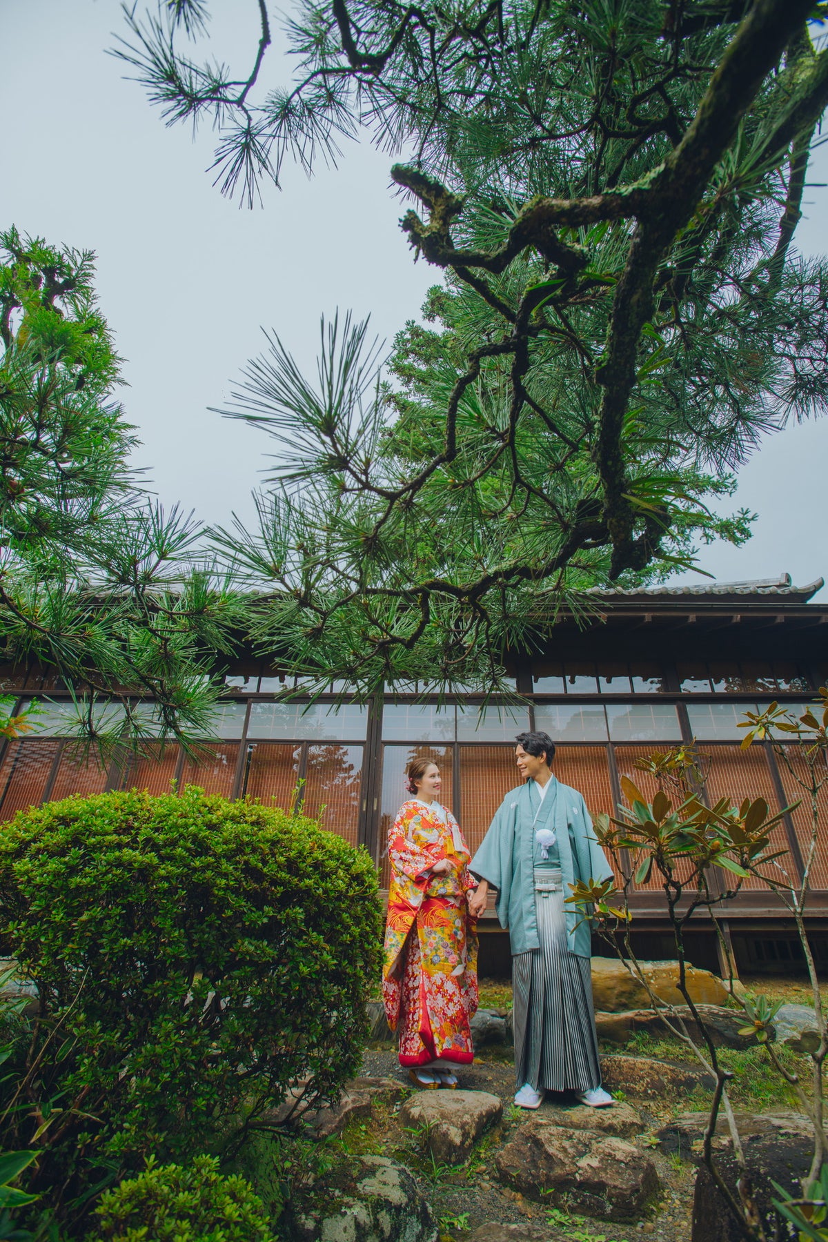 フォトスタジオ　フォトスタジオ 店舗　仙台フォトスタジオ　日本庭園