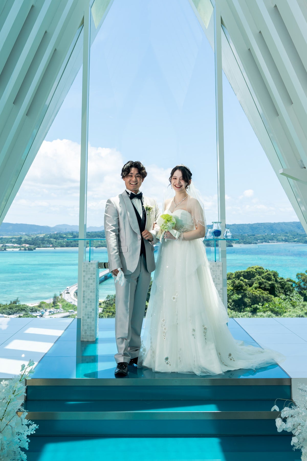 沖縄　古宇利島 空と海の教会 リアルウェディング 1604751　5月26日 12:30式