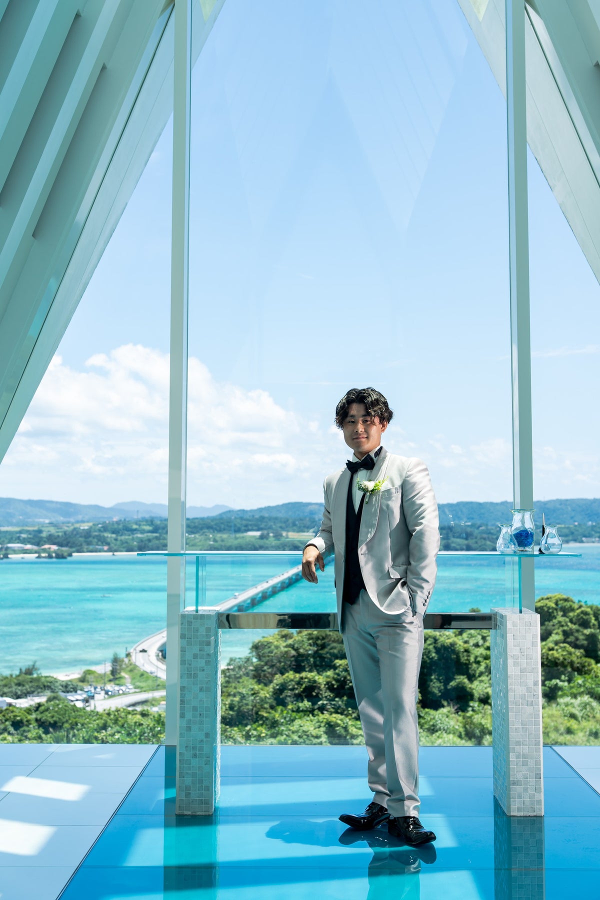 沖縄　古宇利島 空と海の教会 リアルウェディング 1604751　5月26日 12:30式