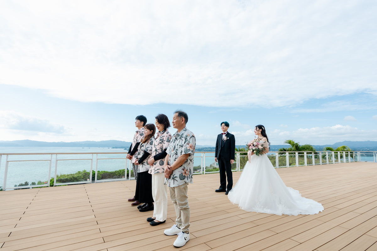 沖縄　古宇利島 空と海の教会 リアルウェディング 1583941　2月22日 10:30式