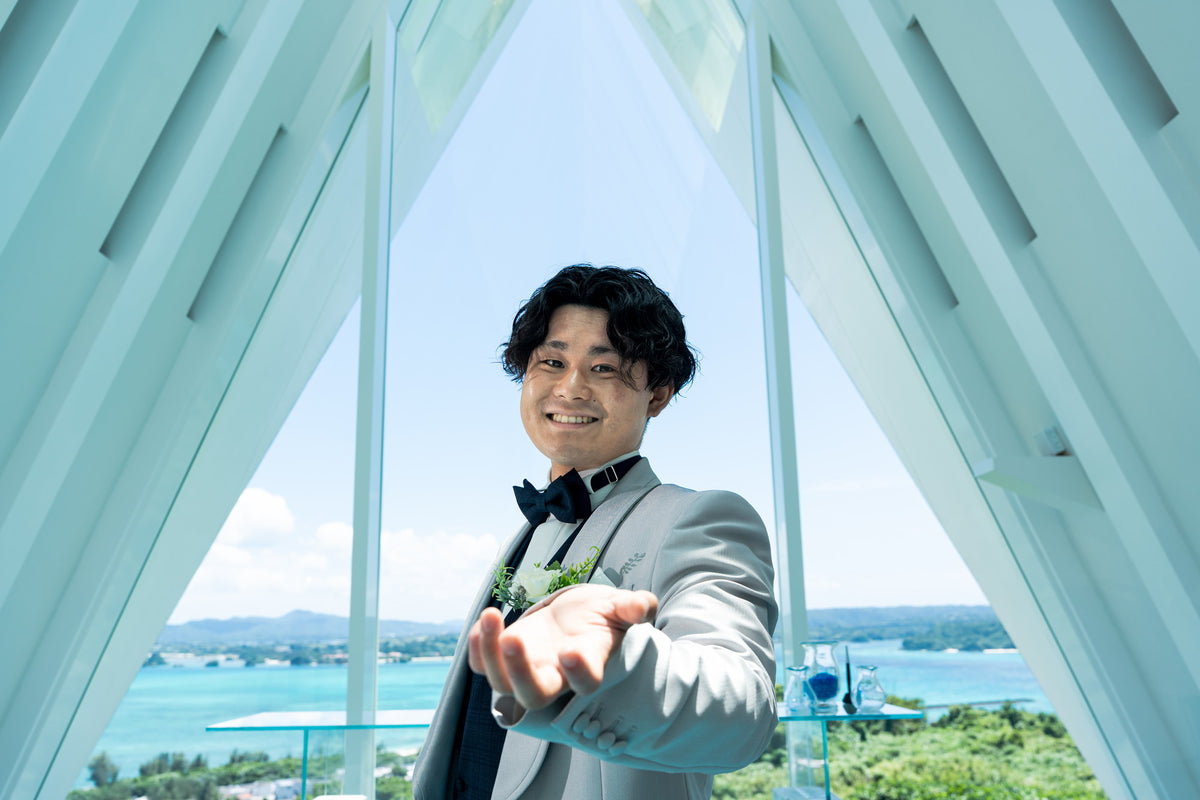 沖縄　古宇利島 空と海の教会 リアルウェディング 1604751　5月26日 12:30式
