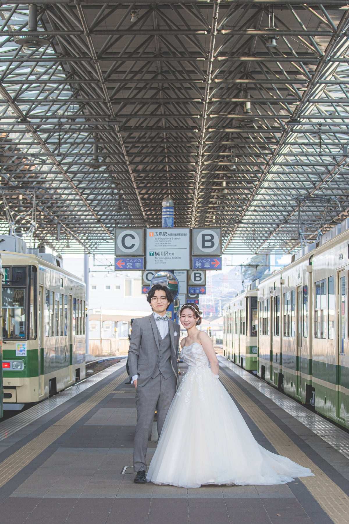 フォトスタジオ　フォトスタジオ 店舗　広島フォトスタジオ　路面電車