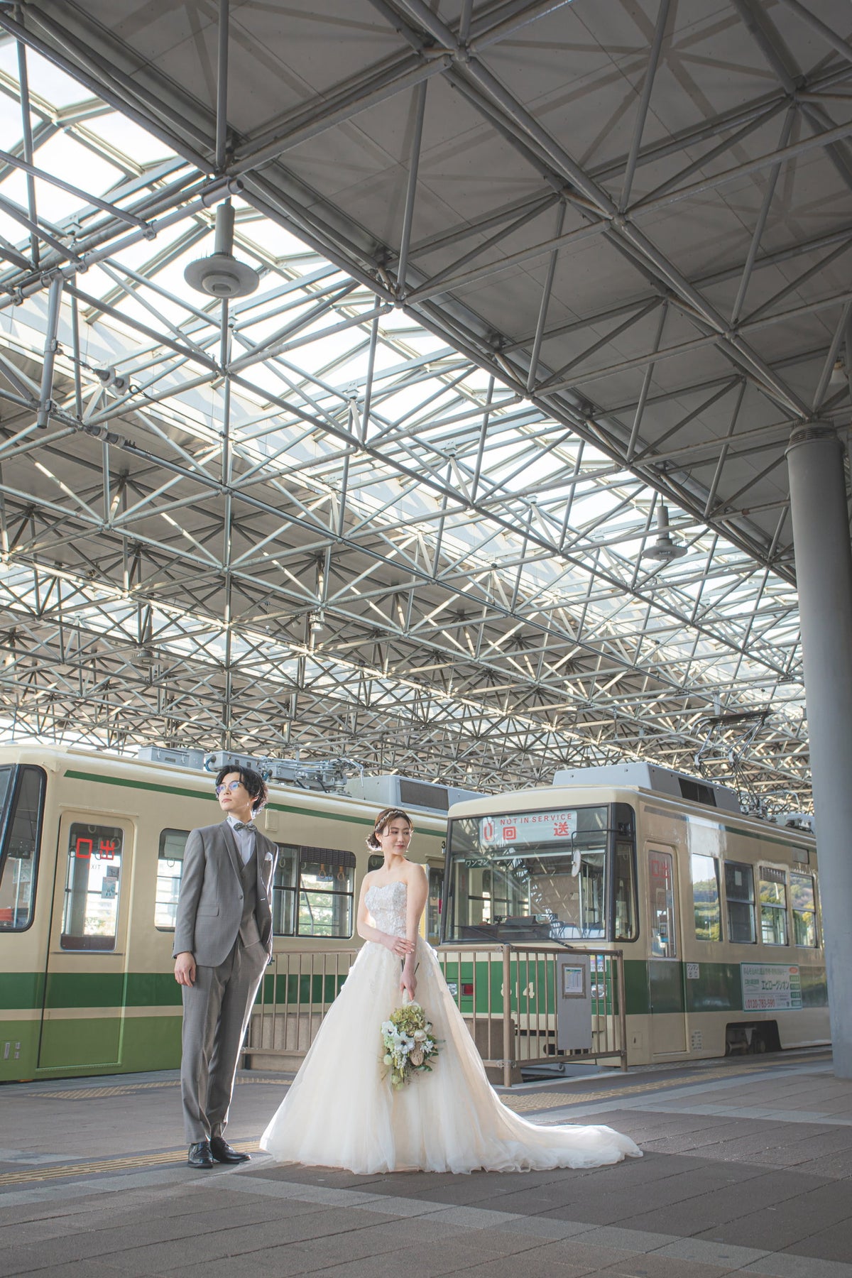 フォトスタジオ　フォトスタジオ 店舗　広島フォトスタジオ　路面電車