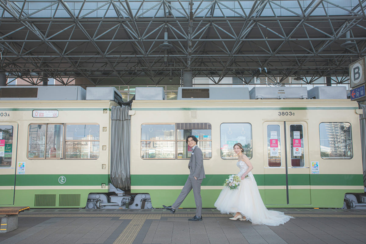 フォトスタジオ　フォトスタジオ 店舗　広島フォトスタジオ　路面電車