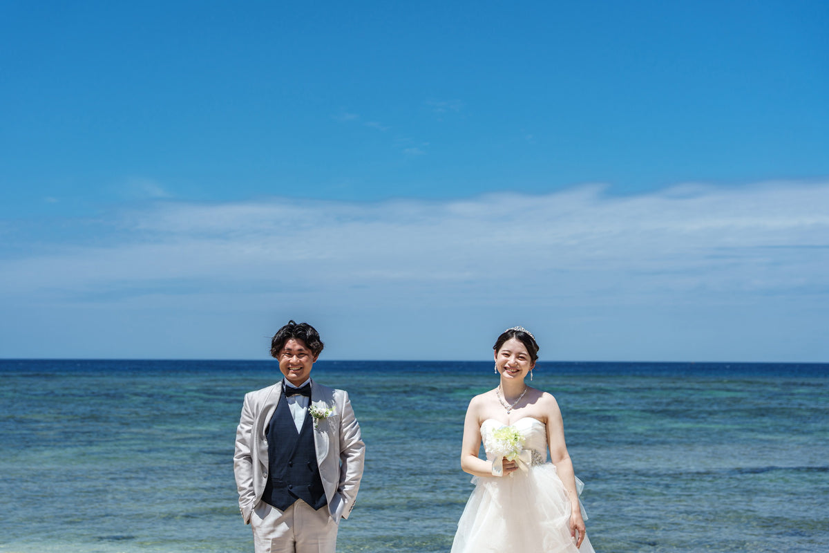 沖縄　古宇利島 空と海の教会 リアルウェディング 1604751　5月26日 12:30式