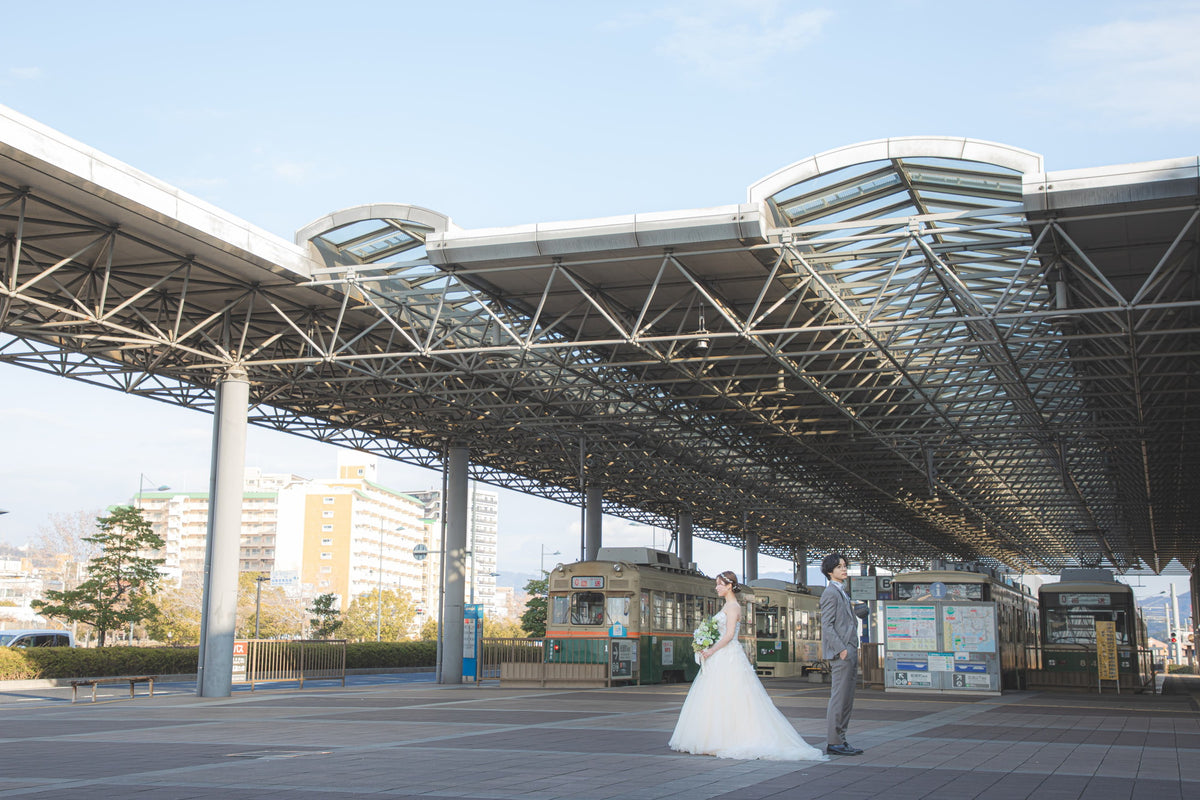 フォトスタジオ　フォトスタジオ 店舗　広島フォトスタジオ　路面電車