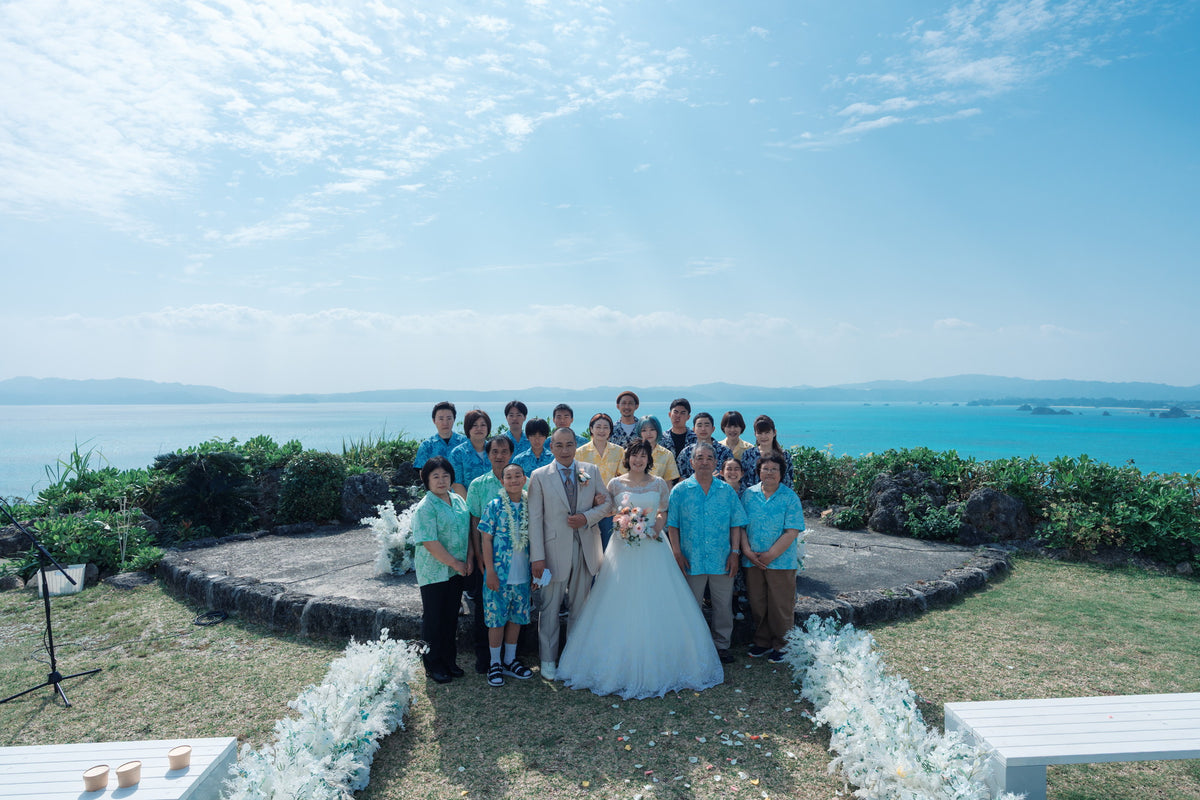 沖縄　古宇利島 空と海の教会 リアルウェディング 1594039　3月28日 9:30式