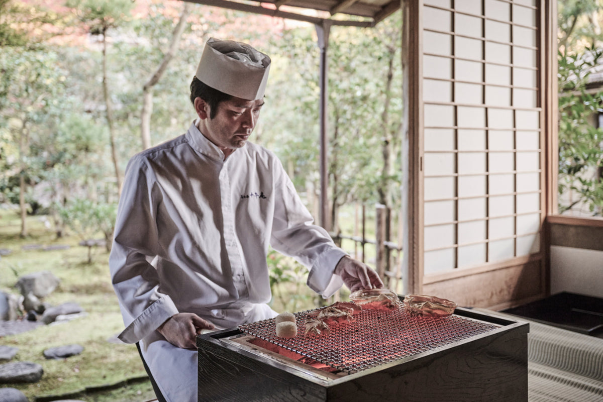 料理長が目の前でおもてなし