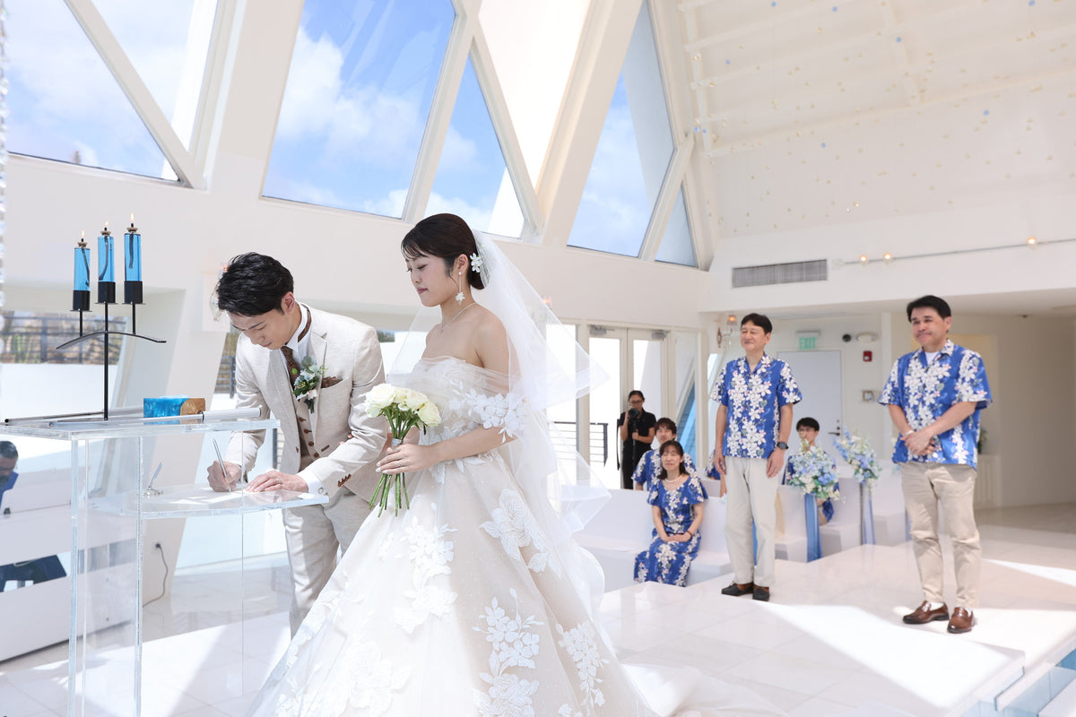 グアム　ブルーアステール　リアルウェディング　1585764　5月5日 14:00式