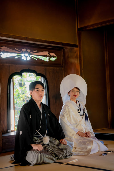 白無垢×綿帽子で完成する、正統派の花嫁スタイルも人気です
