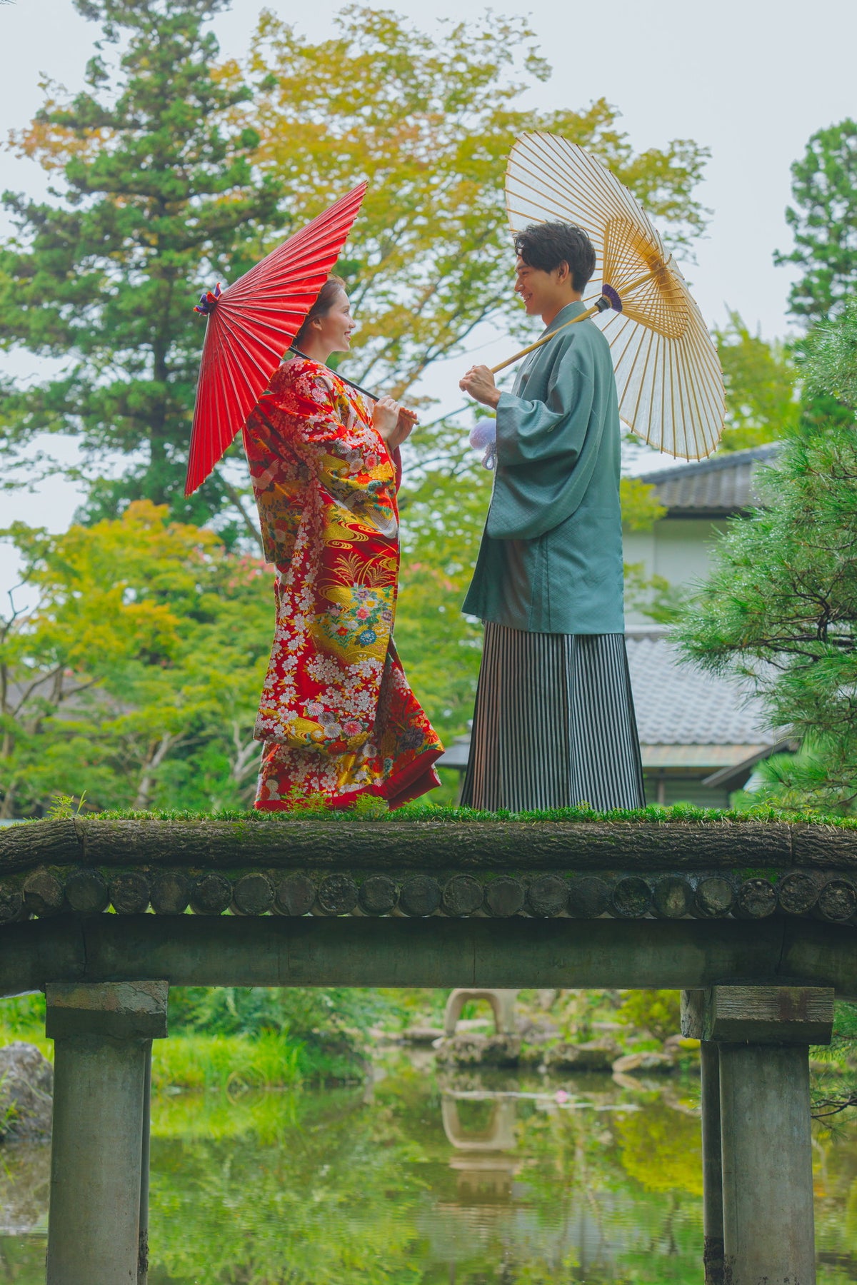 フォトスタジオ　フォトスタジオ 店舗　仙台フォトスタジオ　日本庭園