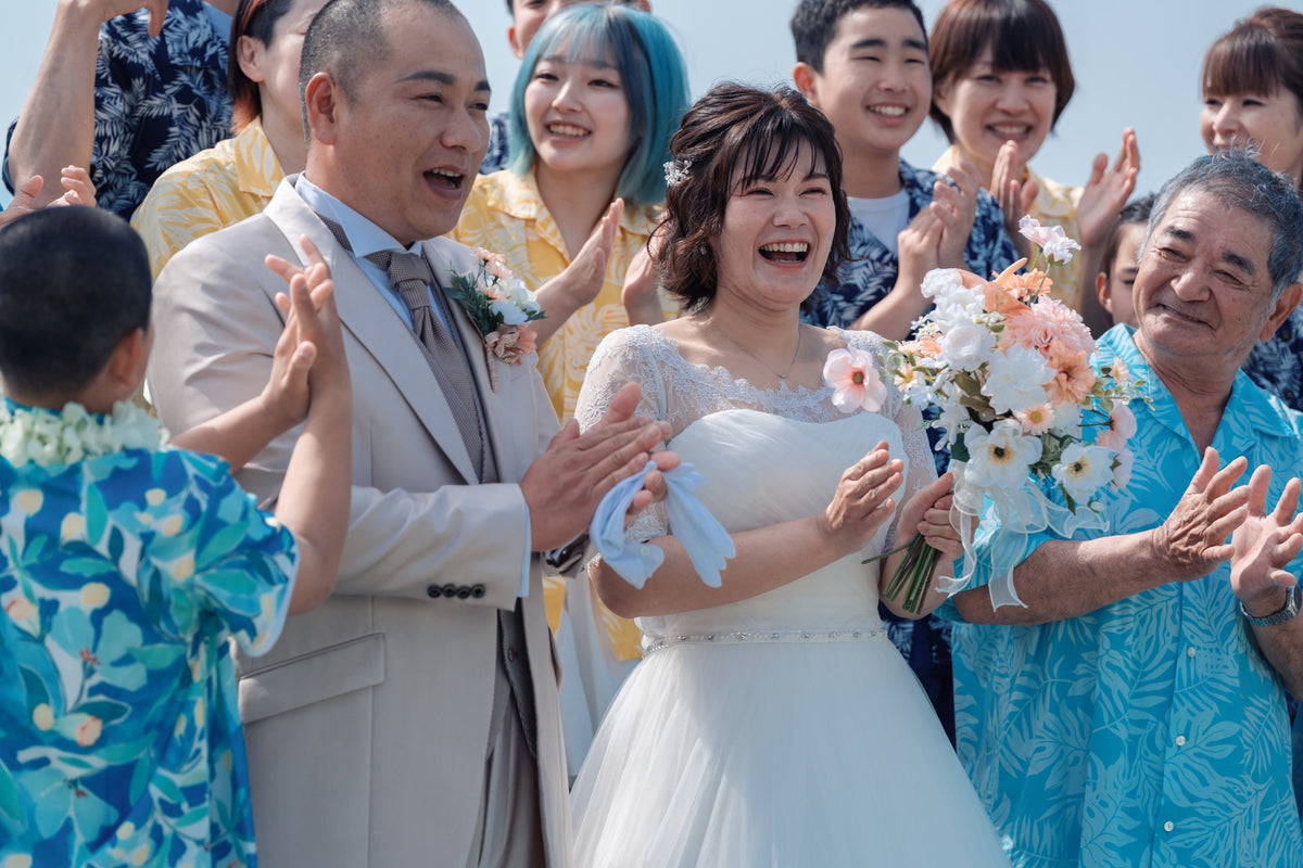 沖縄　古宇利島 空と海の教会 リアルウェディング 1594039　3月28日 9:30式