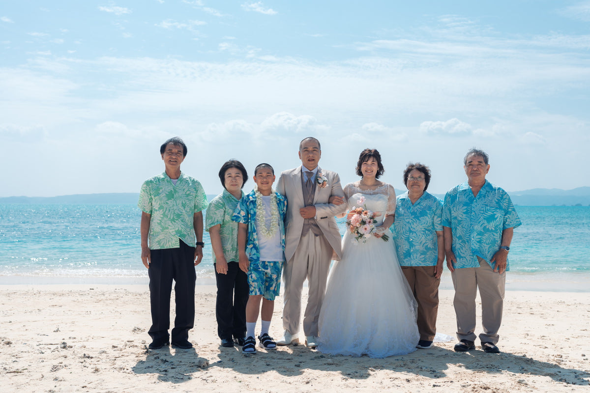 沖縄　古宇利島 空と海の教会 リアルウェディング 1594039　3月28日 9:30式